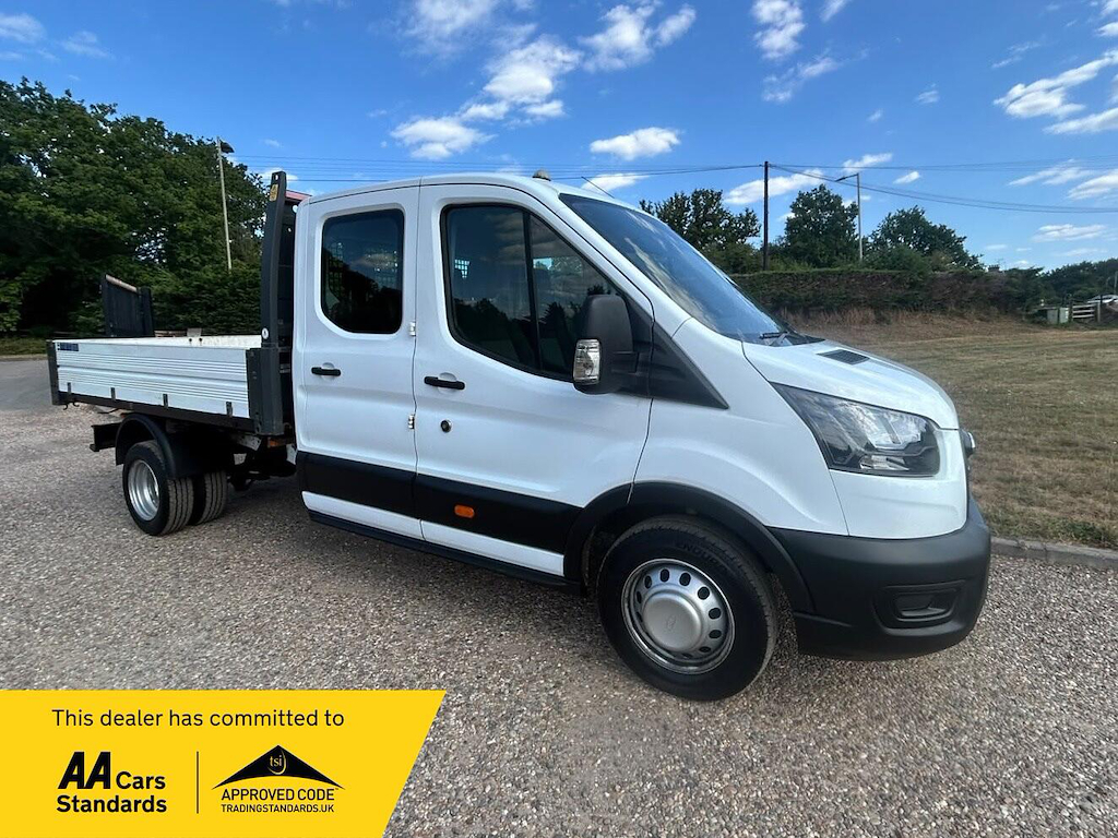 Ford Transit Custom 2.0 L 2.0 350 Ecoblue Leader Tipper Double Cab White