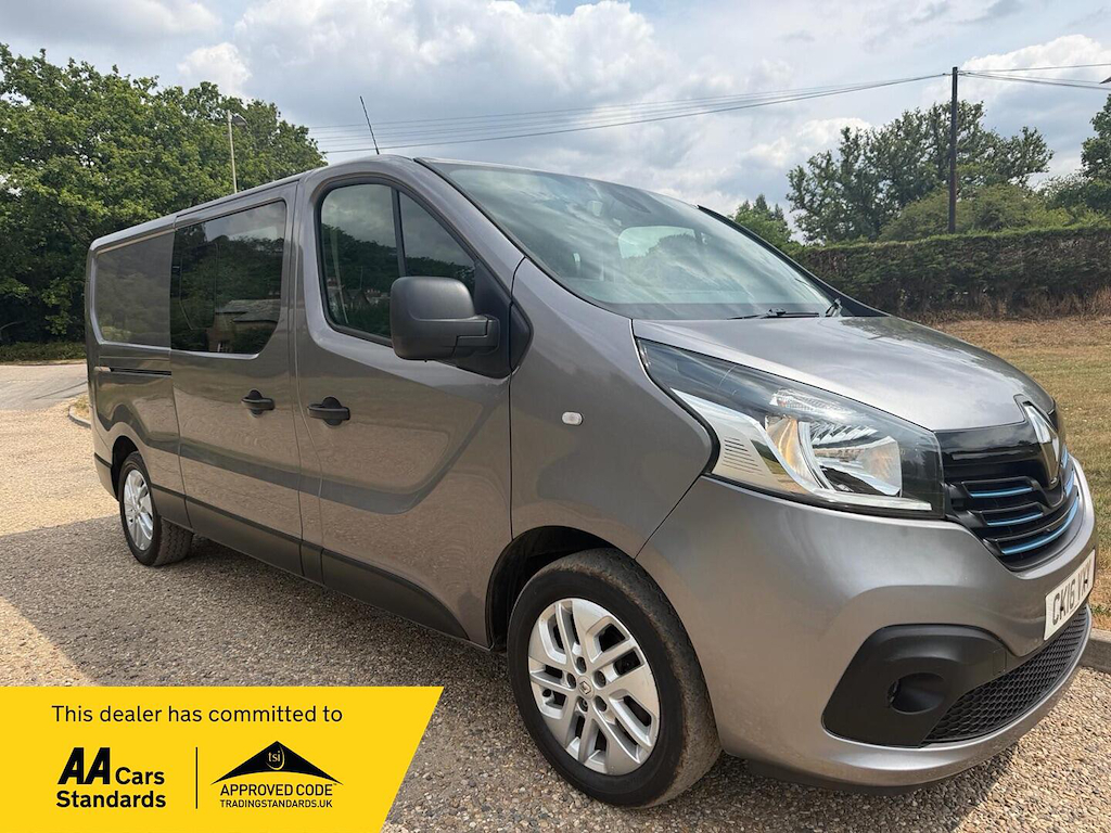 Renault Trafic 1.6 L 1.6 Dci Energy 29 Sport Crew Van Lwb Euro 5 Grey