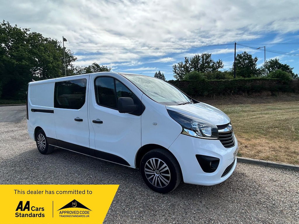 Vauxhall Vivaro 1.6 L 1.6 Cdti 2900 Sportive Crew Van L2 H1 Euro 6 White