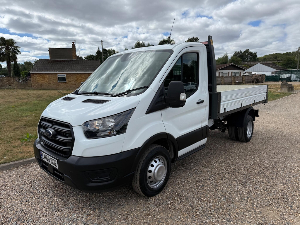 Ford Transit Custom 2.0 L 2.0 350 Ecoblue Leader Tipper Man White #4