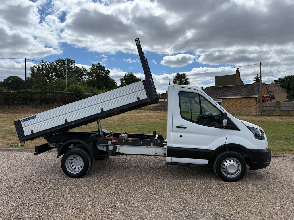 Ford Transit Custom 2.0 L 2.0 350 Ecoblue Leader Tipper Man White #2