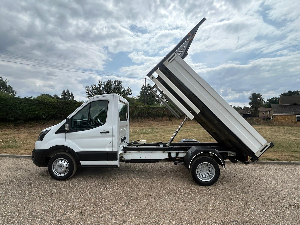 Ford Transit Custom 2.0 L 2.0 350 Ecoblue Leader Tipper Man White #2