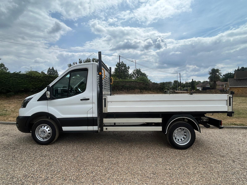 Ford Transit Custom 2.0 L 2.0 350 Ecoblue Leader Tipper Man White #4