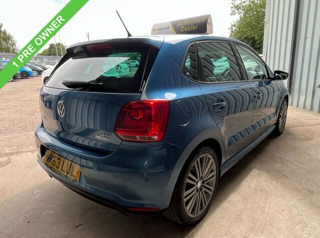 Volkswagen Polo 1.4 Tsi Bluemotion Tech Act Bluegt Hatchback P WM63LUL Blue #3