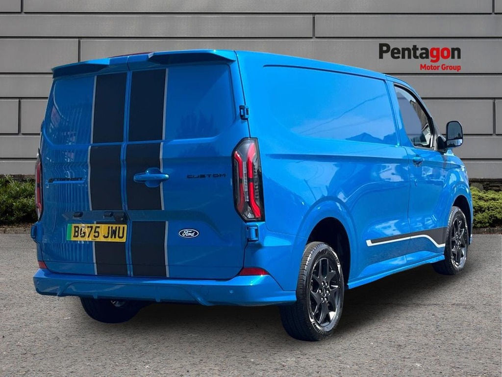 Ford Transit Custom 320 65Kwh Sport Panel Van L1 H1 BG75JWU Blue #4