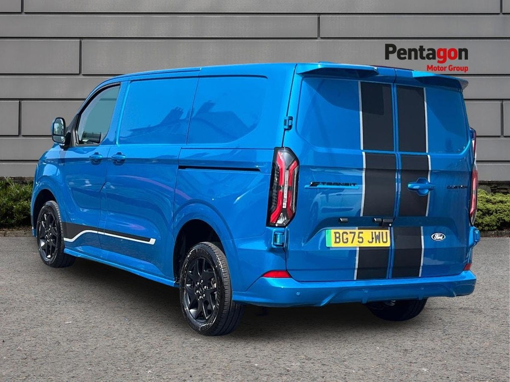 Ford Transit Custom 320 65Kwh Sport Panel Van L1 H1 BG75JWU Blue #2