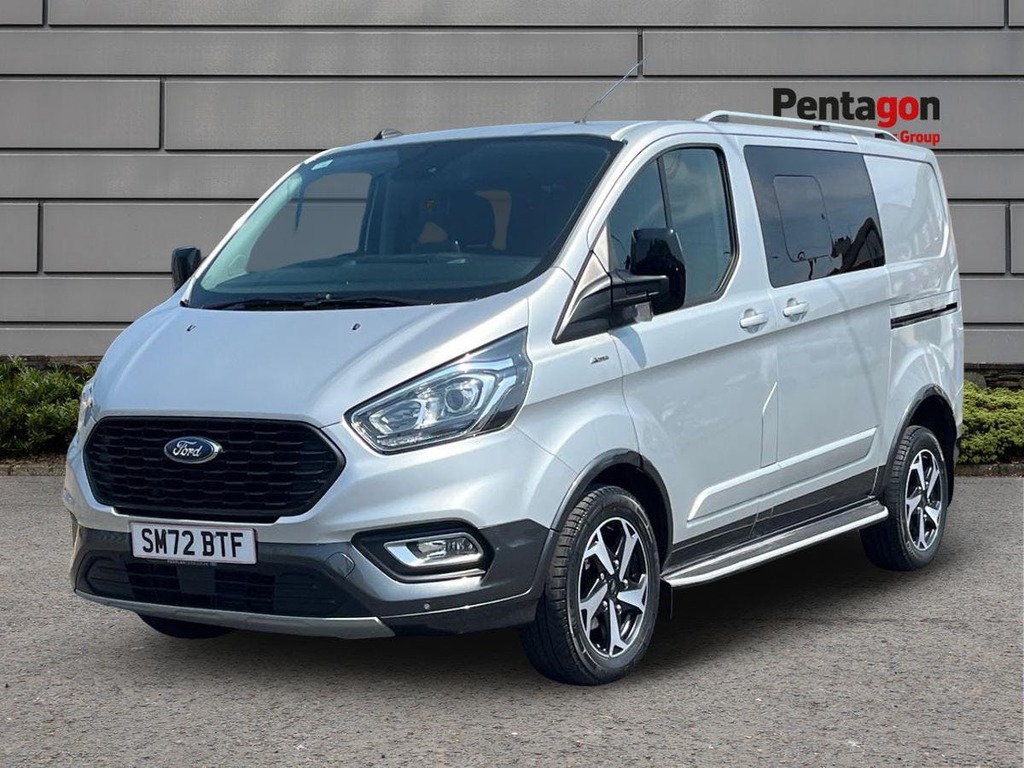 Ford Transit Custom 2.0 320 Ecoblue Active Crew Van Double Cab Die SM72BTF Silver #3