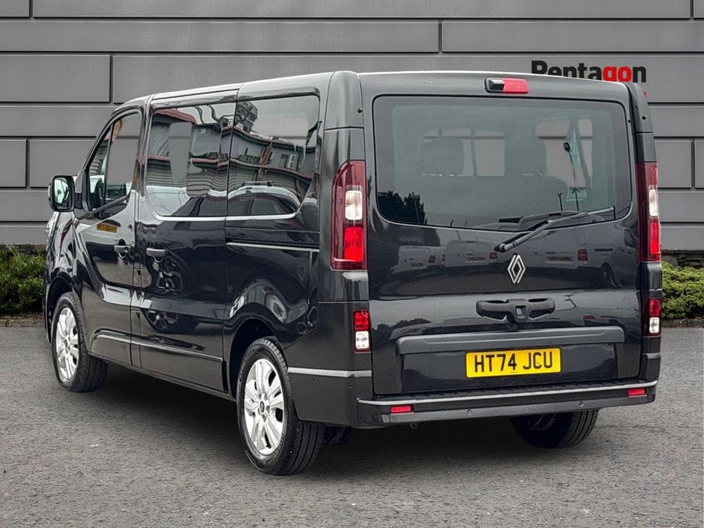 Renault Trafic 2.0 Dci Sl28 Extra Minibus Double Cab M HT74JCU Black #2
