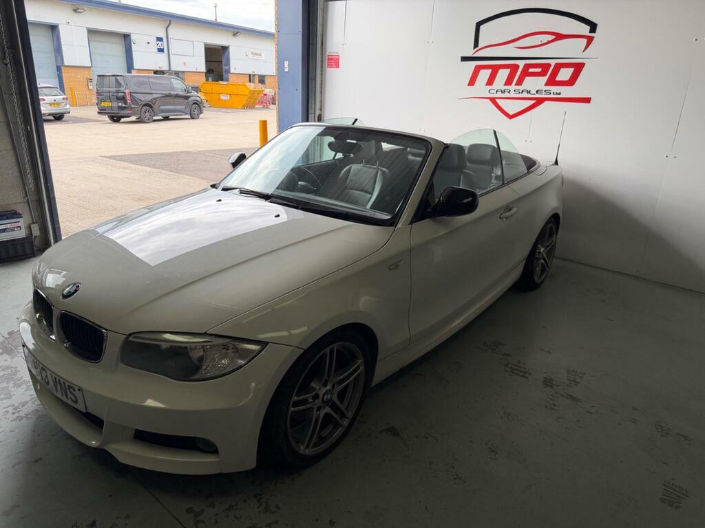 BMW 1 Series 2.0 118D Sport Plus Edition Convertible PF13VNS White #2