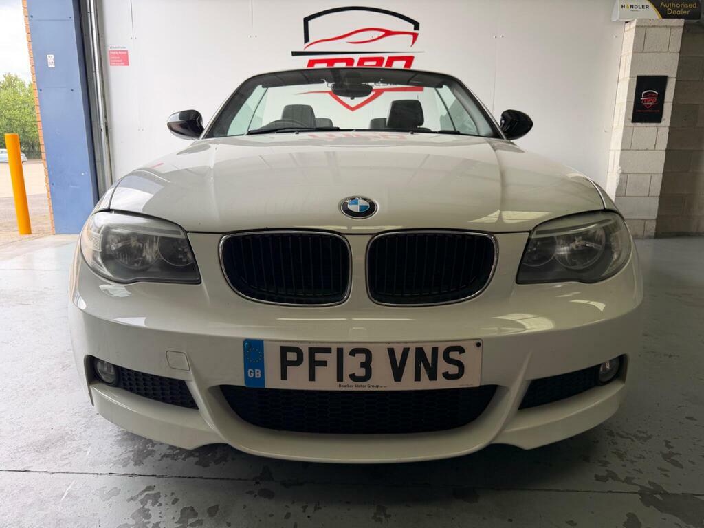 BMW 1 Series 2.0 118D Sport Plus Edition Convertible PF13VNS White #4
