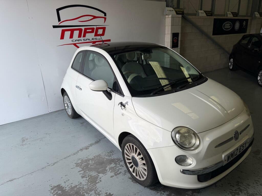 Fiat 500 1.2 Lounge Hatchback WM12ESY White #5