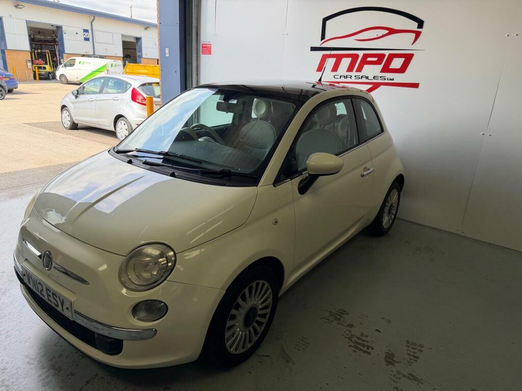 Fiat 500 1.2 Lounge Hatchback WM12ESY White #2