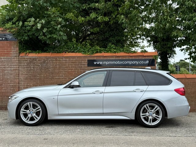 BMW 3 Series 2.0 318D M Sport Touring Euro 6 S YC67KXN Silver #4