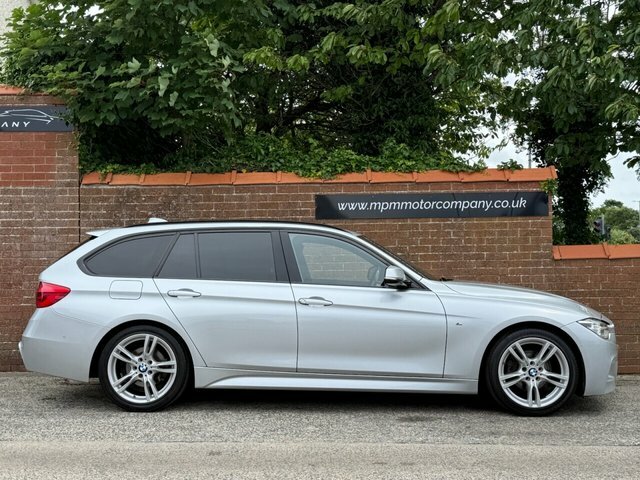 BMW 3 Series 2.0 318D M Sport Touring Euro 6 S YC67KXN Silver #3