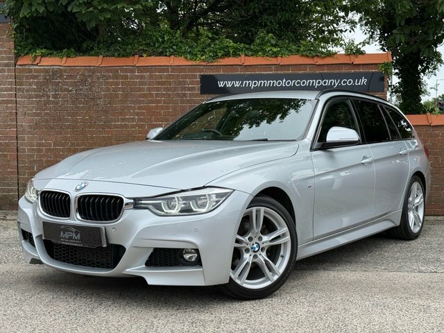 BMW 3 Series 2.0 318D M Sport Touring Euro 6 S YC67KXN Silver #2