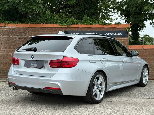BMW 3 Series 2.0 318D M Sport Touring Euro 6 S YC67KXN Silver #5