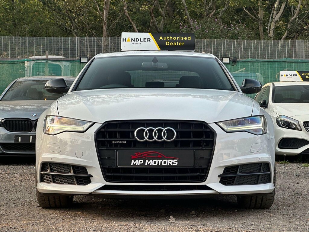 Audi A6 Saloon 2.0 Tdi Black Edition S Tronic Quattro Euro 6 Ss White #5
