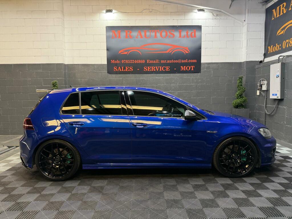 Volkswagen Golf R Blue #4