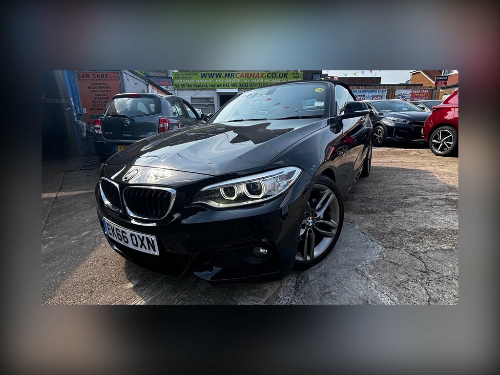BMW 2 Series 2.0 220I M Sport Convertible Euro Black