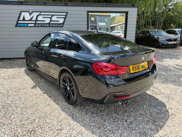 BMW 4 Series Gran Coupe 2018 2.0 420D M Sport Hatchback Xd Black #3