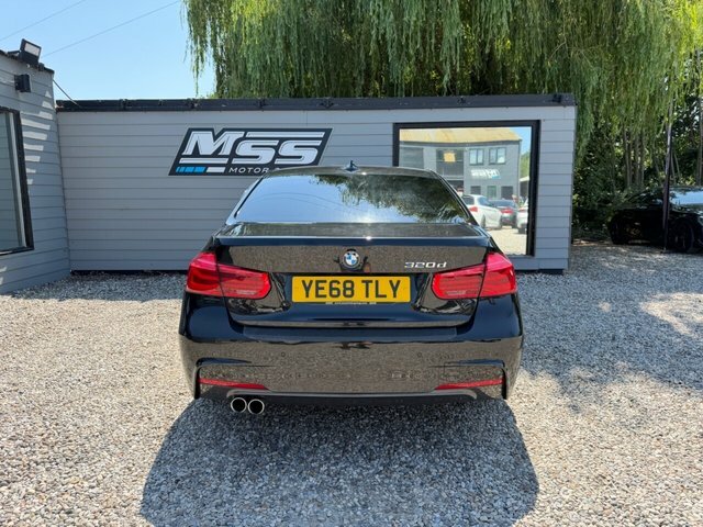 BMW 3 Series 2018 2.0 320D M Sport Saloon Euro YE68TLY Black #4