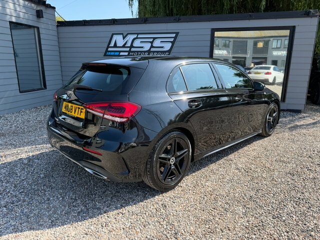 Mercedes-Benz A Class 2018 1.3 A200 Amg Line Premium Hatchback Pet WN68VTF Black #4