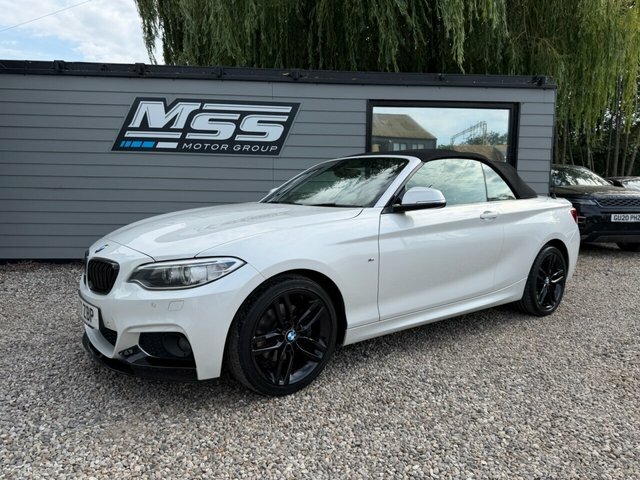 BMW 2 Series 2017 2.0 220D M Sport Convertible White #2