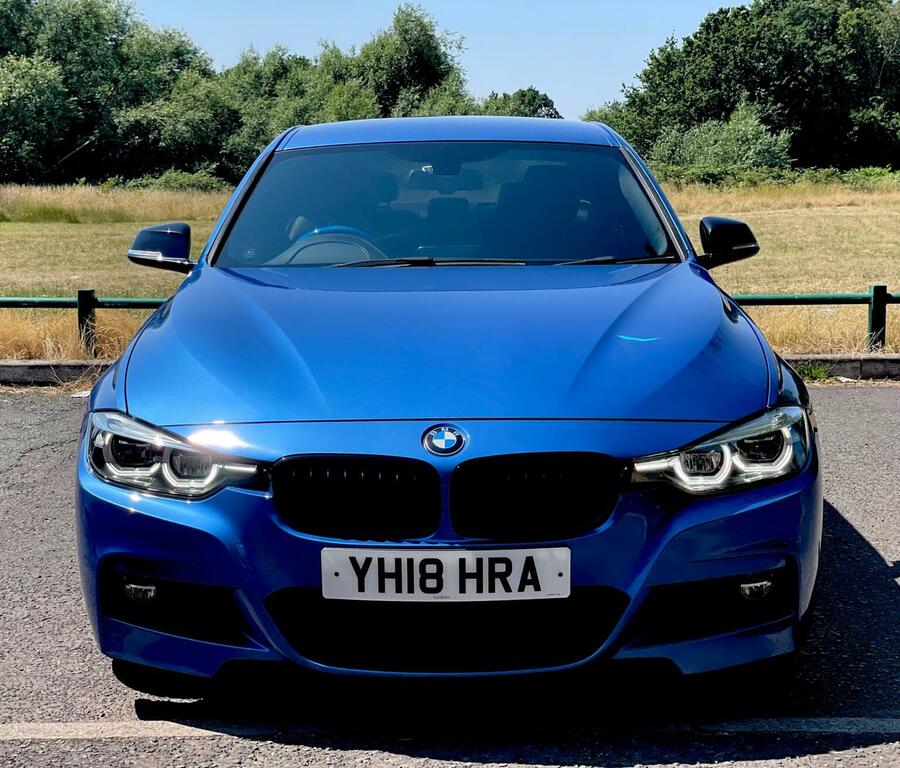BMW 3 Series Saloon 2.0 320I M Sport Shadow Edition Euro 6 YH18HRA Blue #2