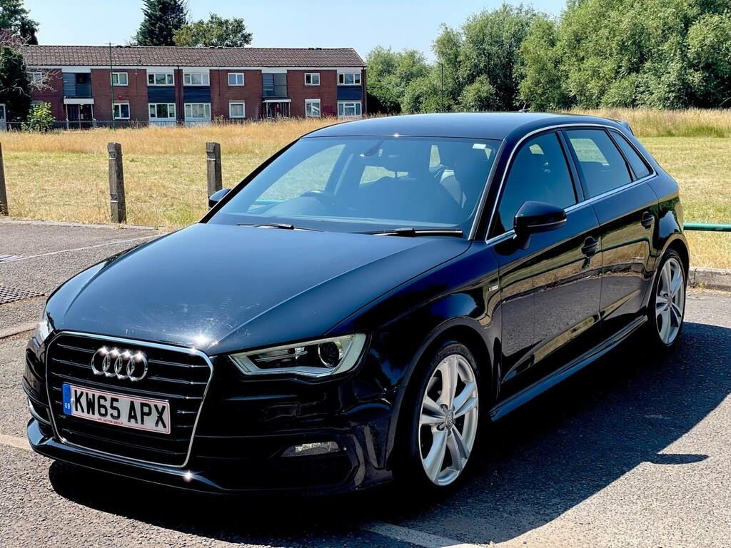 Audi A3 Hatchback 2.0 Tdi S Line Sportback Euro 6 Ss KW65APX Black #3