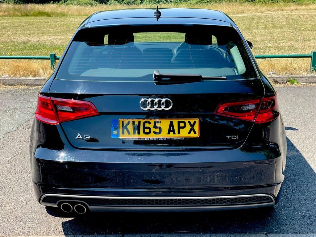 Audi A3 Hatchback 2.0 Tdi S Line Sportback Euro 6 Ss KW65APX Black #5