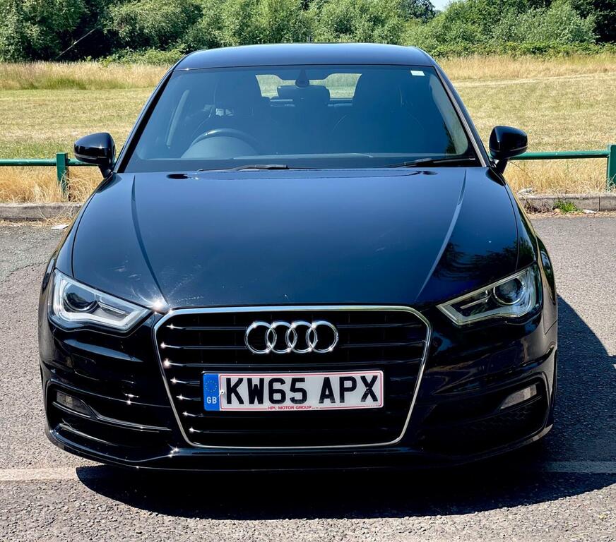 Audi A3 Hatchback 2.0 Tdi S Line Sportback Euro 6 Ss KW65APX Black #2