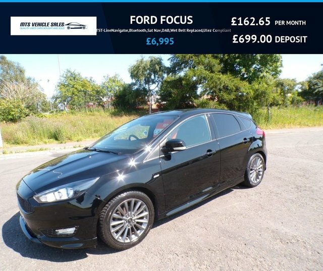 Ford Focus 2018 1.0Tst-linenavigator,2018,bluetooth,sat Nav,d Black