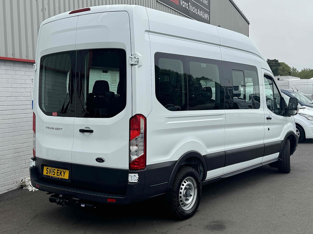 Ford Transit Custom 410L Tdci Hdt L3 15 Seater White #2