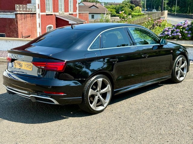 Audi A3 2016 1.6 Tdi S Line Saloon S Tronic Eur Black #3