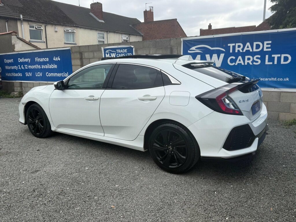 Honda Civic 1.0 Vtec Turbo Ex Cvt Euro 6 Ss PF20CNC White #3