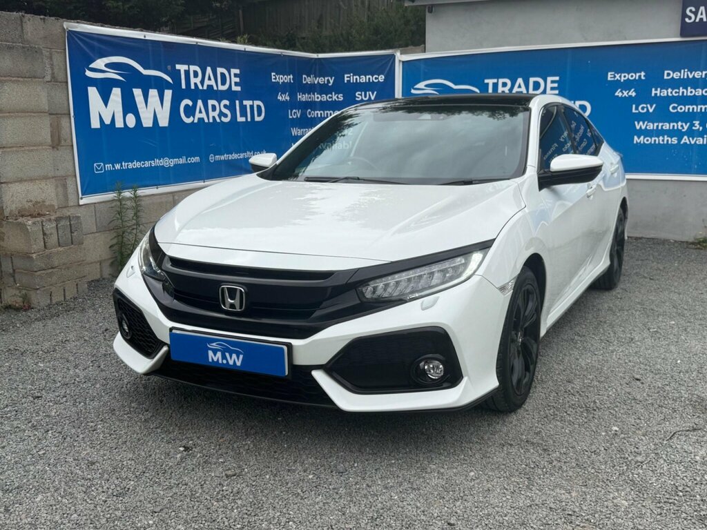 Honda Civic 1.0 Vtec Turbo Ex Cvt Euro 6 Ss PF20CNC White #4