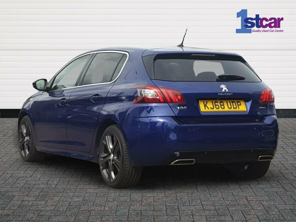 Peugeot 308 1.5 Bluehdi Gt Line - 2019 68 KJ68UDP Blue #3