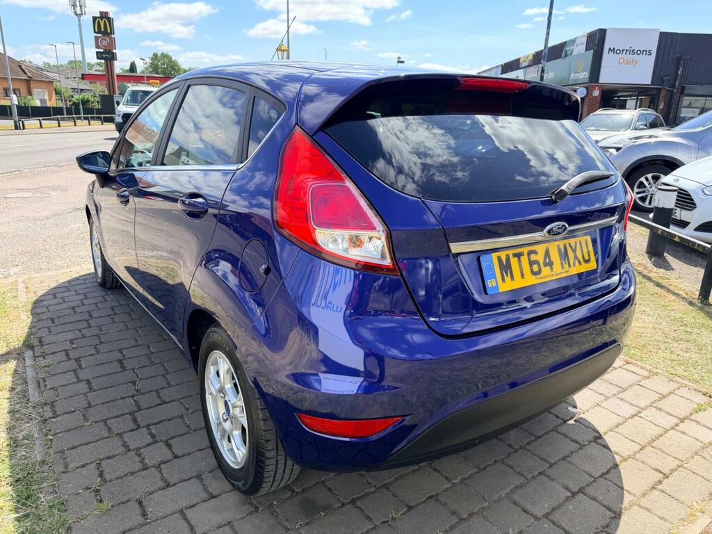 Ford Fiesta Hatchback 1.6 Tdci Econetic Titanium Euro 5 Ss Blue #4