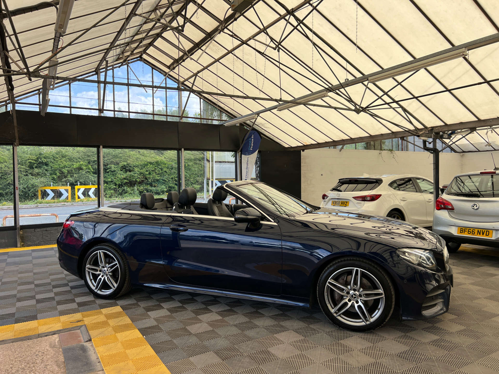 Mercedes-Benz E Class Convertible Blue