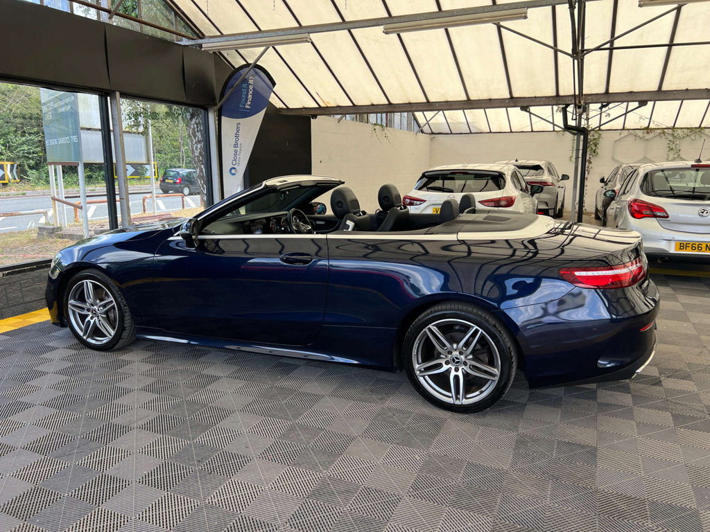 Mercedes-Benz E Class Convertible Blue #3