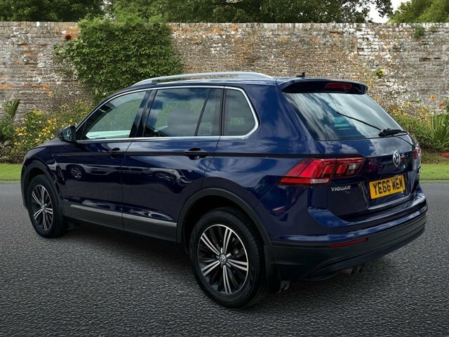 Volkswagen Tiguan 2.0 Tdi Bluemotion Tech Se Navigation Suv Dies YE66WEW Blue #4