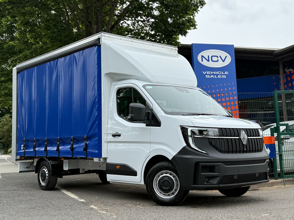 Renault Master Ll35 Advance Blue Dci Curtain Side Full Closure White