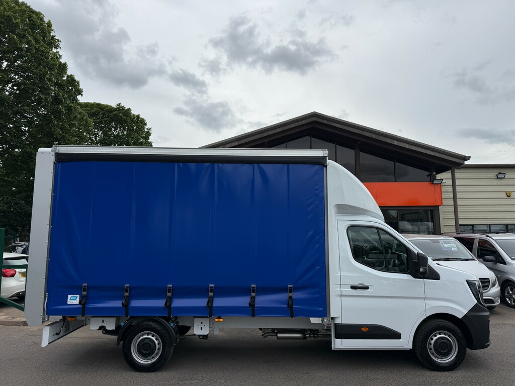 Renault Master Ll35 Advance Blue Dci Curtain Side Full Closure White #3