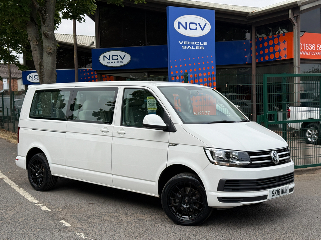 Volkswagen Transporter Shuttle T32 Tdi Shuttle Se Bmt Vw T6 8 Seater Minibus No V White
