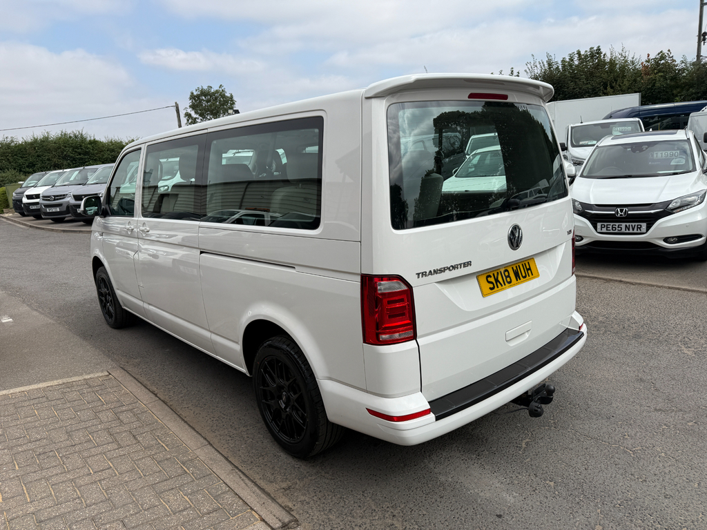Volkswagen Transporter Shuttle T32 Tdi Shuttle Se Bmt Vw T6 8 Seater Minibus No V White #4