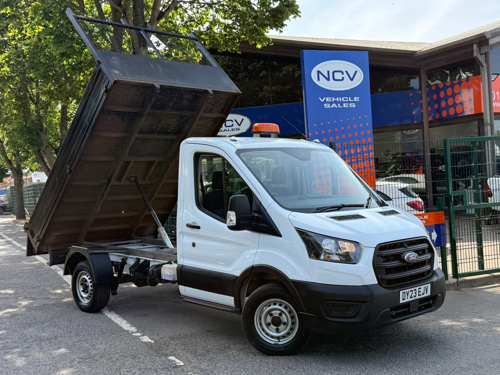 Ford Transit Custom 350 Leader Ecoblue Tipper Mwb DY23EJV White