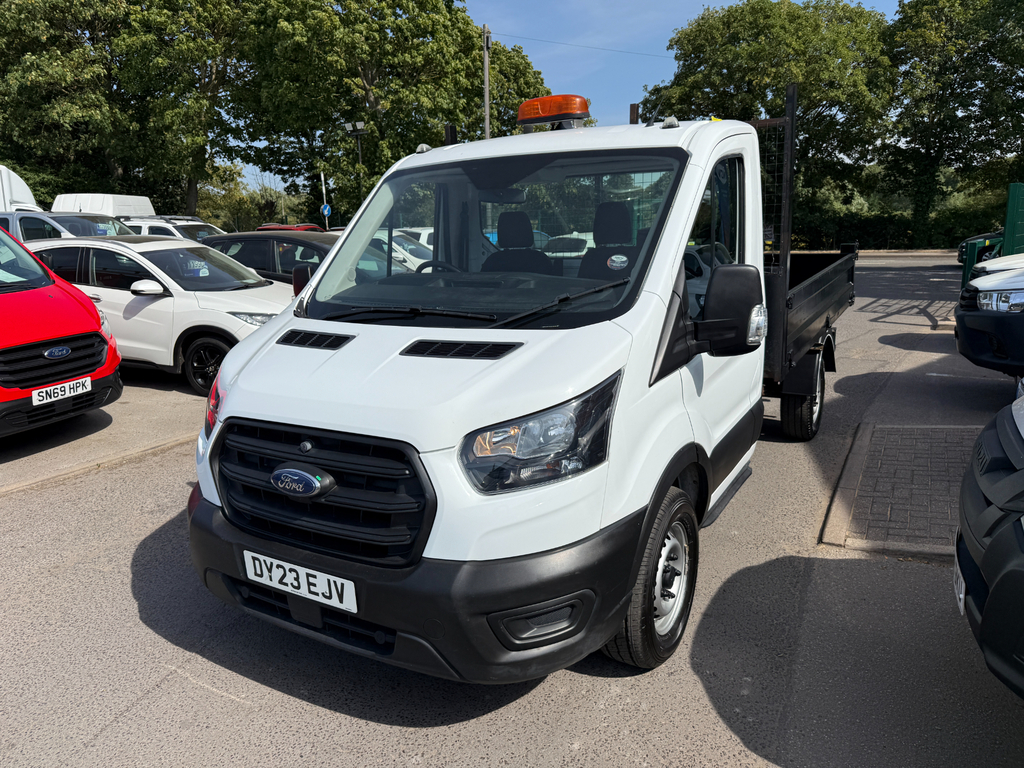 Ford Transit Custom 350 Leader Ecoblue Tipper Mwb DY23EJV White #3