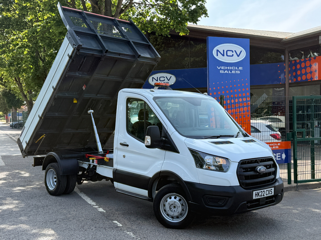 Ford Transit Custom 350 Leader Ecoblue Tipper Drw Twin Wheel White