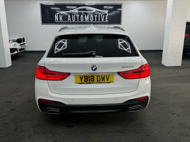 BMW 5 Series 2018 2.0 520D M Sport Touring Euro YB18DWV White #5