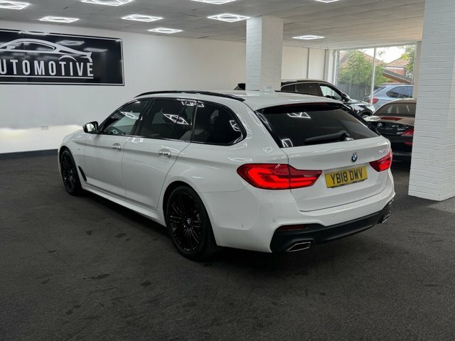 BMW 5 Series 2018 2.0 520D M Sport Touring Euro YB18DWV White #6
